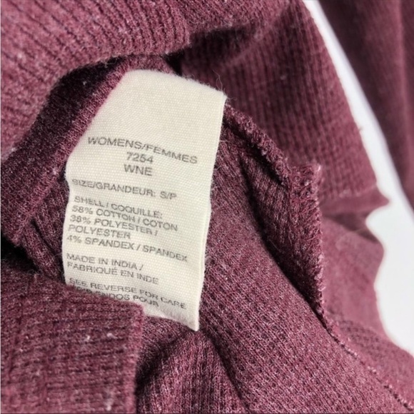 WOOLRICH Burgundy Long Sleeve Lightweight Turtleneck Sweater Oversized Small - Picture 7 of 7